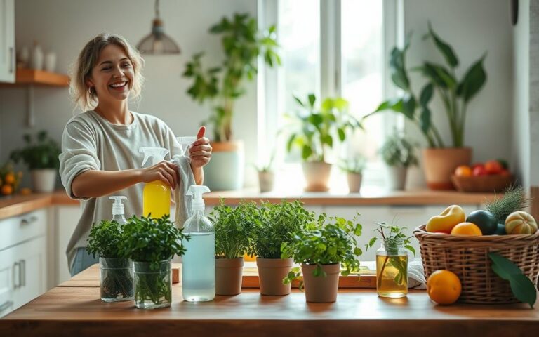 green cleaning routine