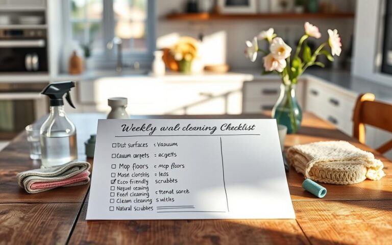 weekly cleaning checklist